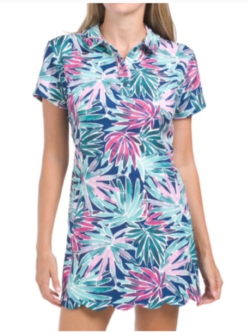 Sigrid Olsen Floral Print Golf/ Tennis Dress w/shorts - XL